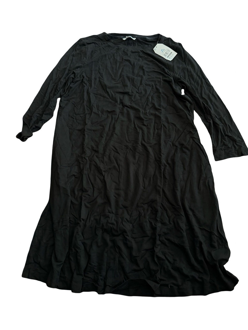 Time and Tru Black Long Sleeve Midi Dress